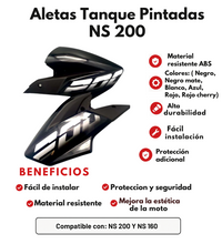 Aletas de Tanque para Pulsar NS 200