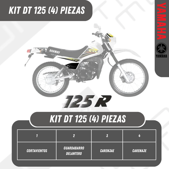 KIT YAMAHA DT, DTK ,125, 175 INYECT