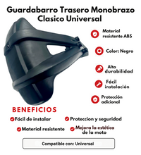 GUARDABARRO TRASERO MONOBRAZO CLASICO UNIVERSAL