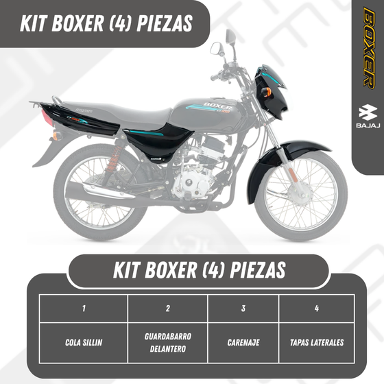 KIT BOXER CT 100 (cola S,jtl , Car Con V, Gba)